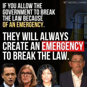 If you allow the government to break the law