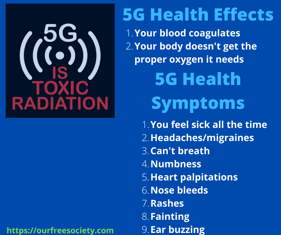 5g Radiation Poisoning Dangerous Health Symptoms And Side Effects ...