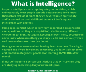 What is intelligence