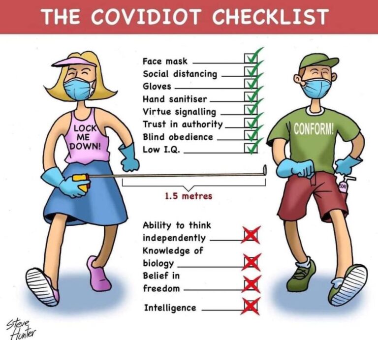 Covidiot Checklist