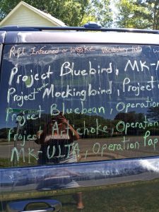 Truther activism van