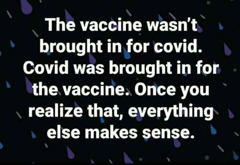 Covid was brought in for the vaccine