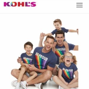 Kohls promoting the gay and trans agenda