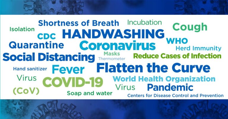 Vocabulary and slogans associated with the covid19 scamdemic