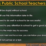 Lies public school teachers tell